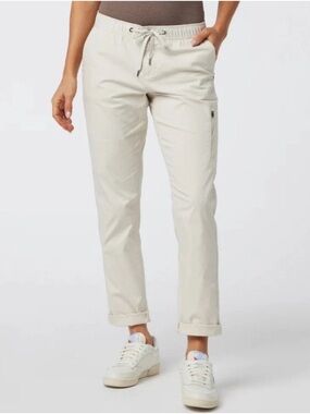 Vuori | Women’s Cream Ripstop Climber Pull On Drawstring Pants Size XS